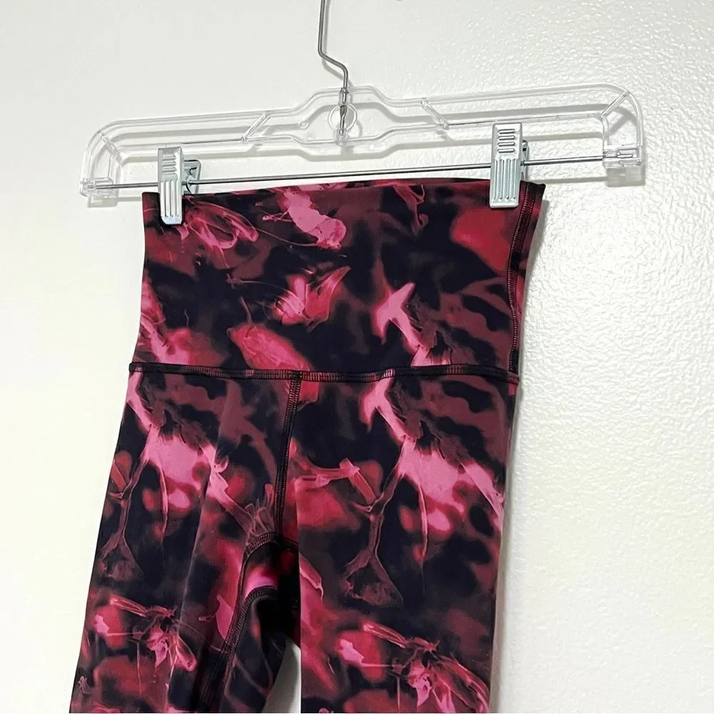 Lululemon Align High Rise 28” Pant Legging 0 Intensity Pink Blossom Multi $118